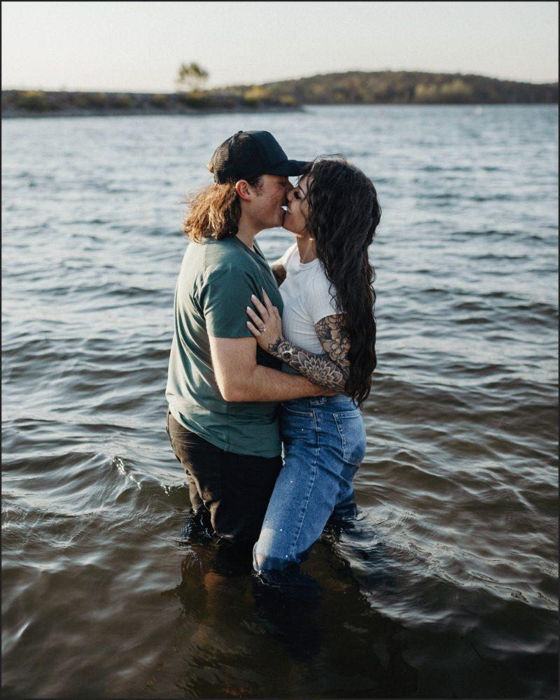 A unique engagement photo session