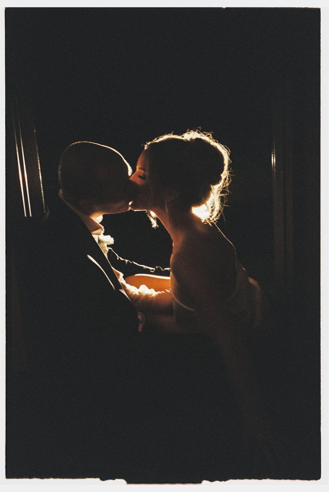 35mm film wedding photograph
