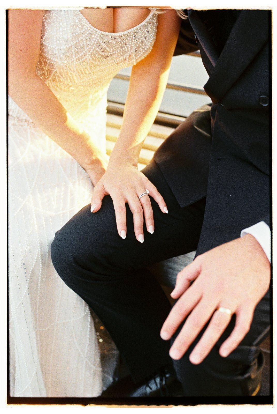 35mm film wedding photograph